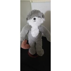 2020 Slumberkins 12" Plush Gray Otter Brown Heart Soft Lovey Stuffed Animal Toy